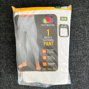 Fruit of the Loom Men's Thermal Pants XL